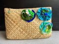 Lauhala Pua ‘Eke Pouch Medium - Aqua