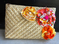Lauhala Pua ‘Eke Pouch Medium - Orange