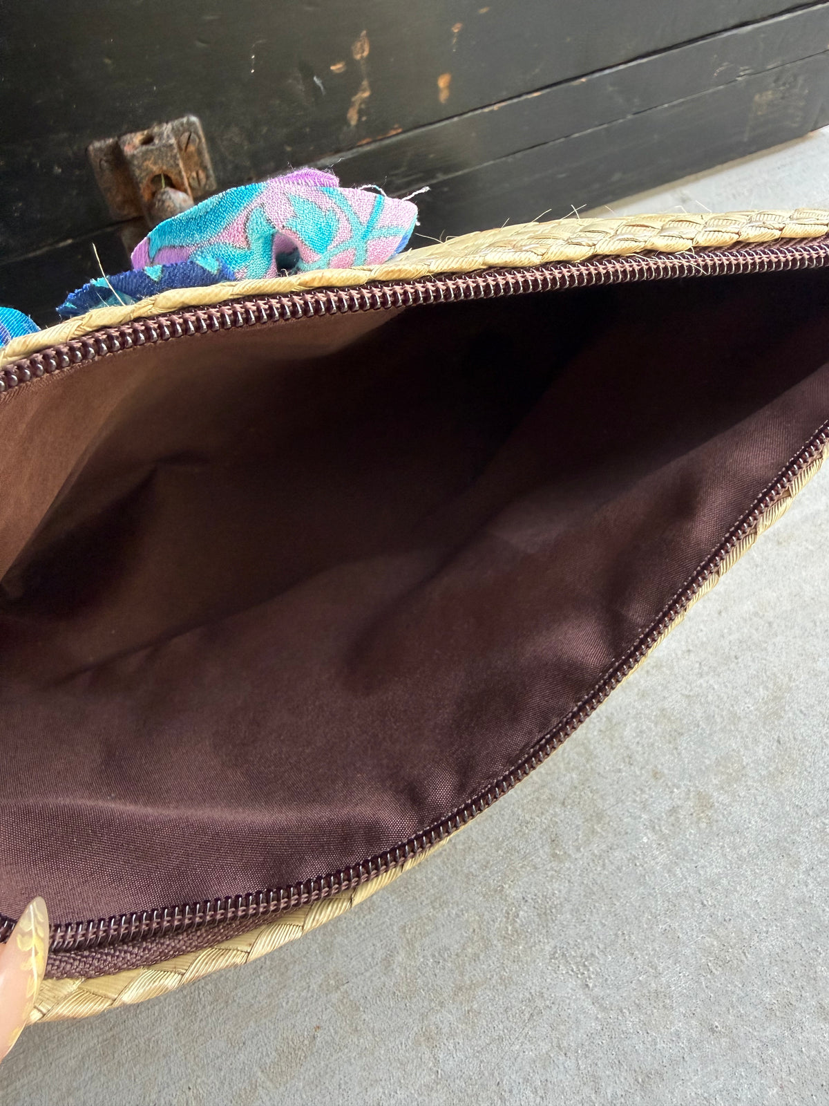 Lauhala Pua ‘Eke Pouch Medium - Teal
