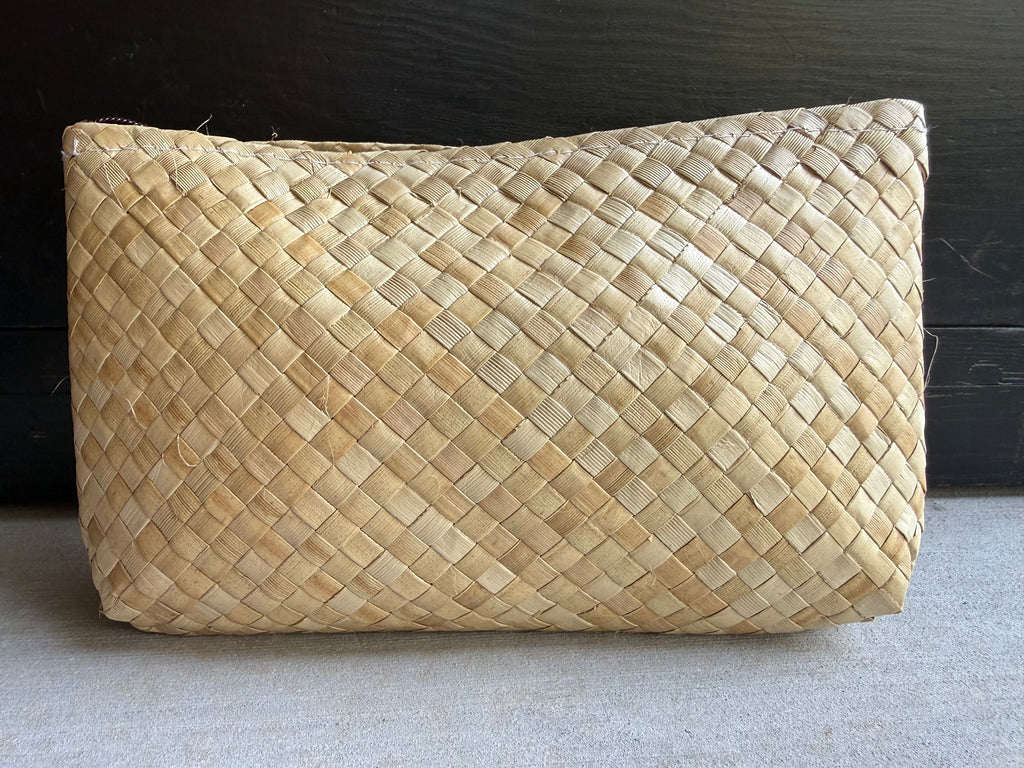 Lauhala Pua ‘Eke Pouch Small - Dark Blue