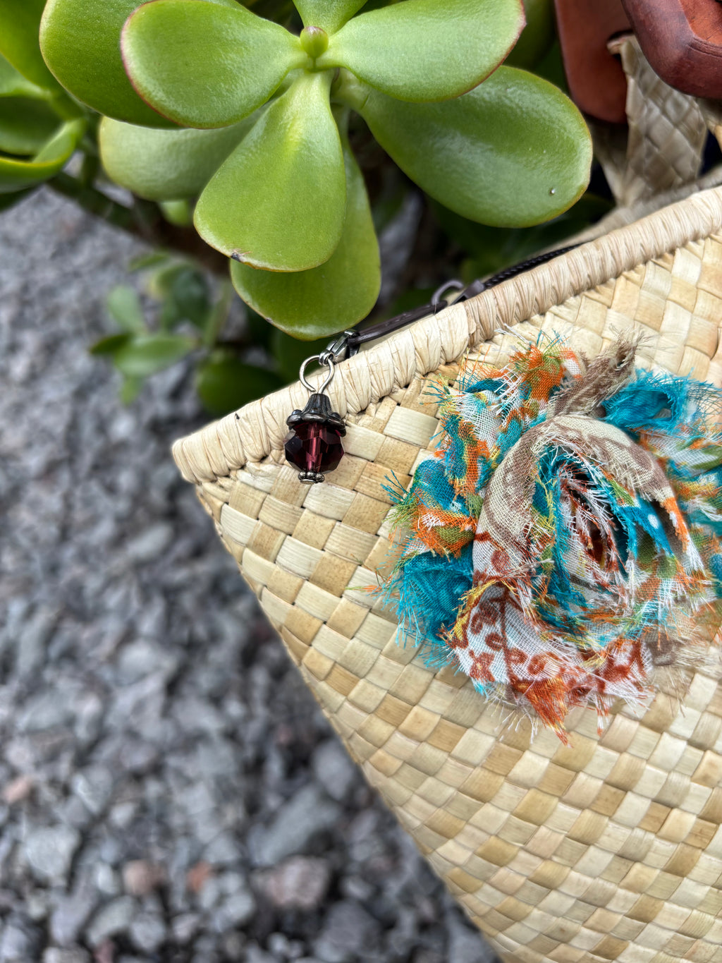 Lauhala Pua ‘Eke Tote Handbag - Spring