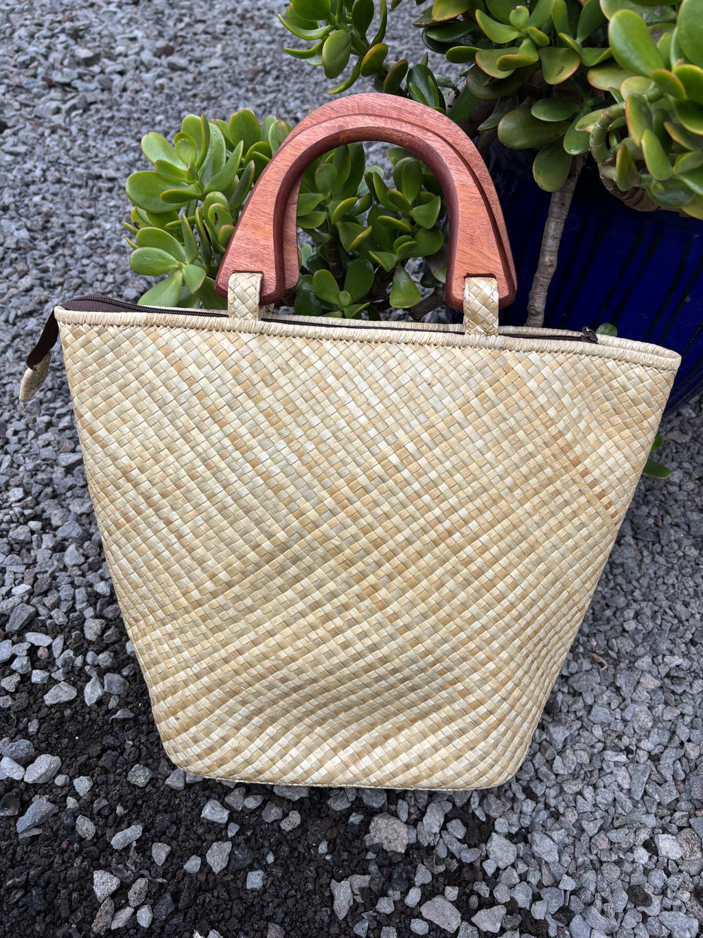 Lauhala Pua ‘Eke Tote Handbag - Spring