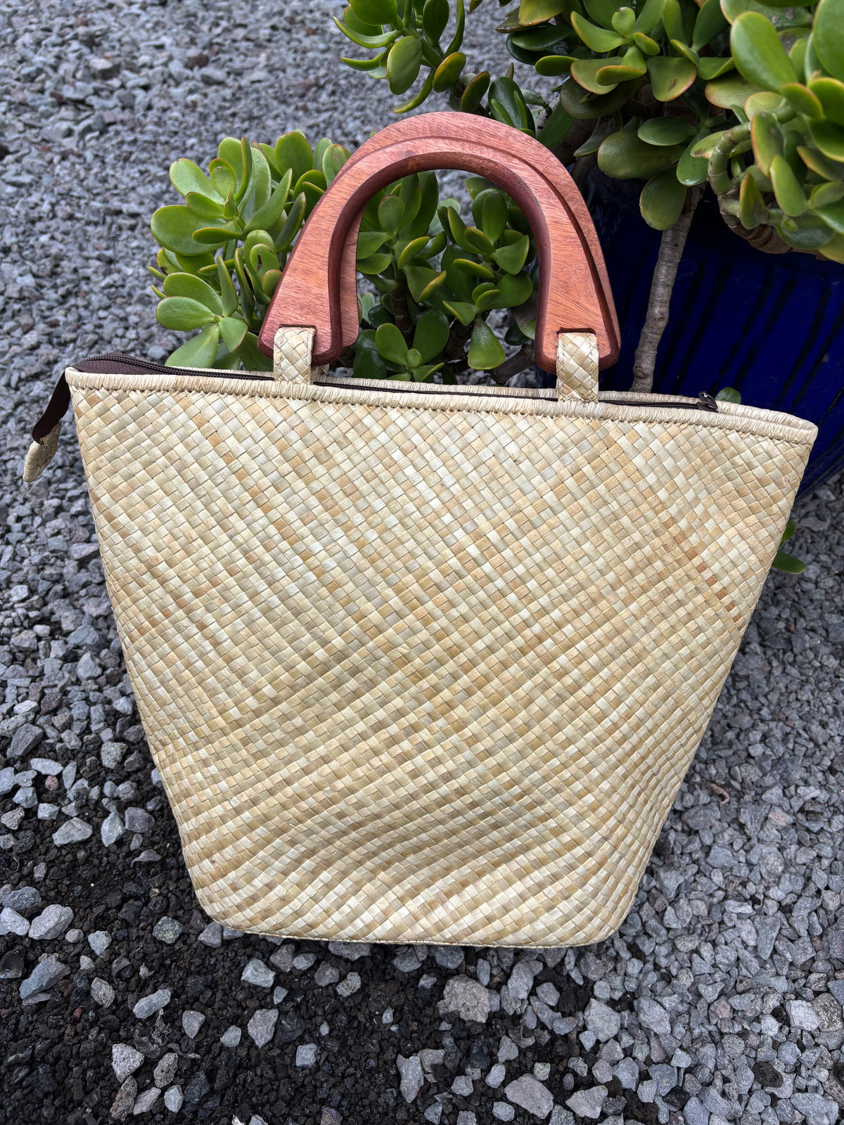 Lauhala Pua ‘Eke Tote Handbag - Spring