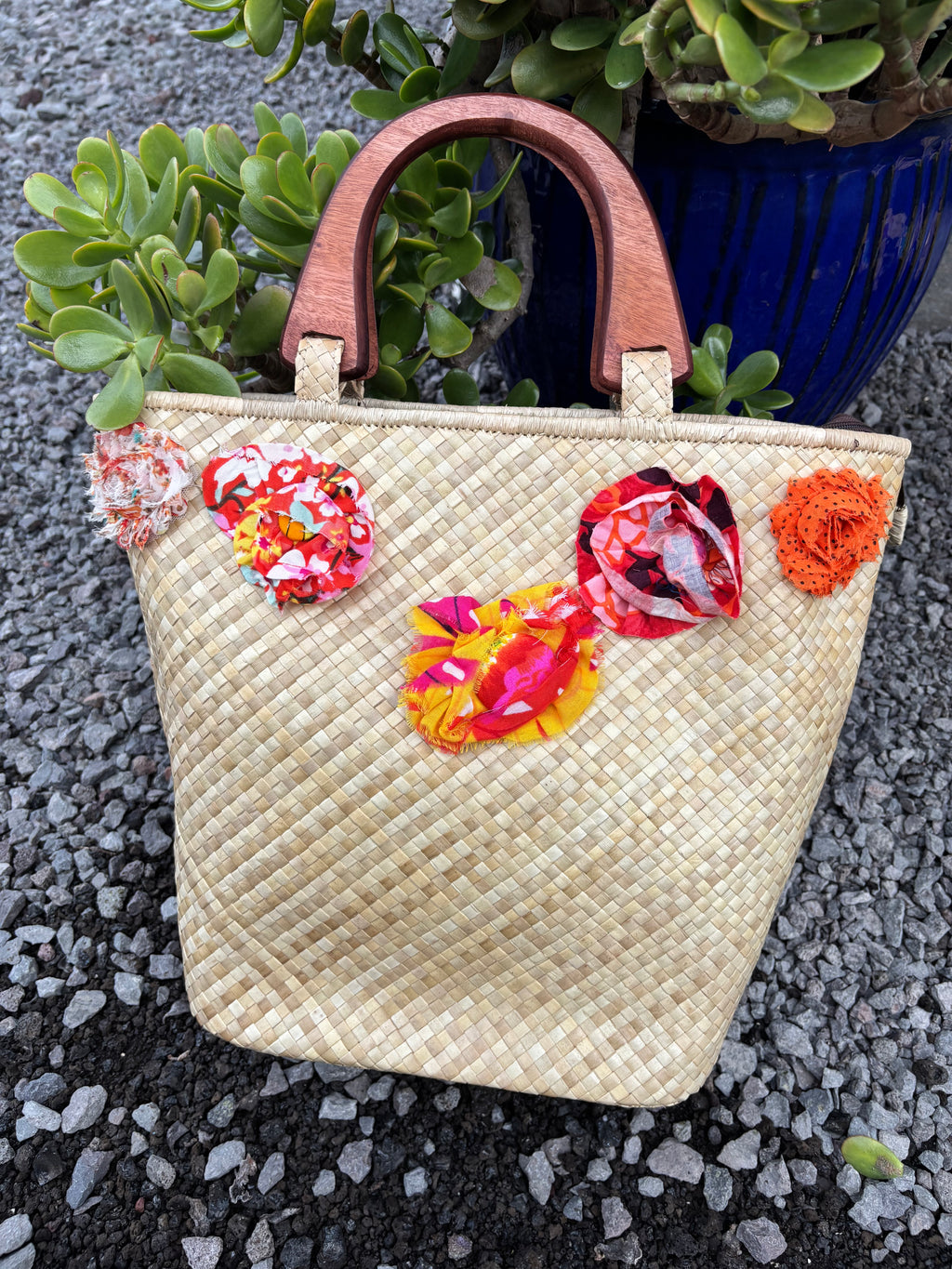 Lauhala Pua ‘Eke Tote Handbag - Summer