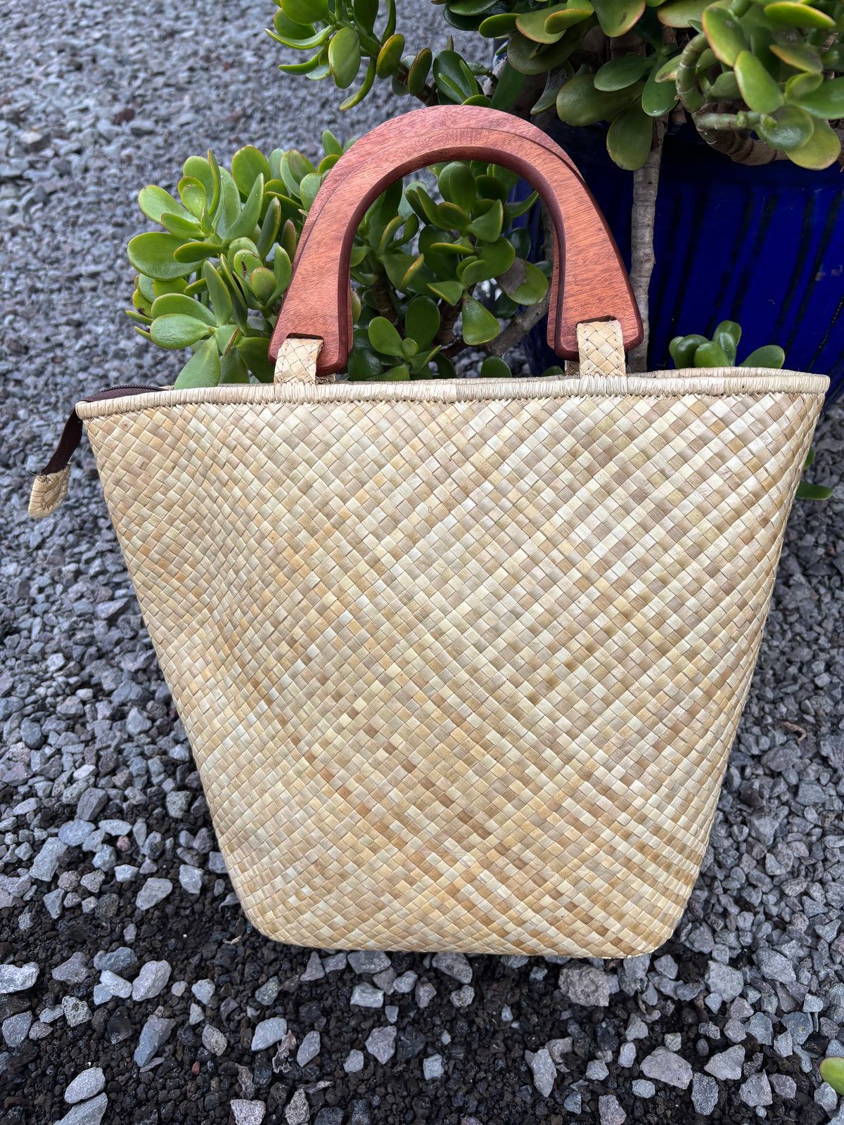Lauhala Pua ‘Eke Tote Handbag - Summer
