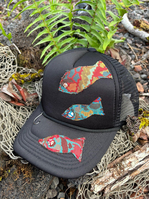 Fish Trucker Hat - Red