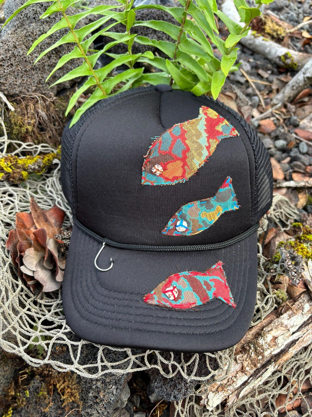 Fish Trucker Hat - Red