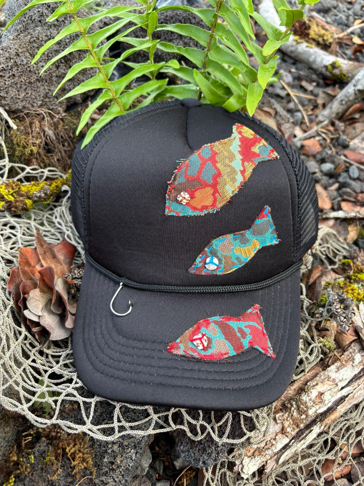 Fish Trucker Hat - Red