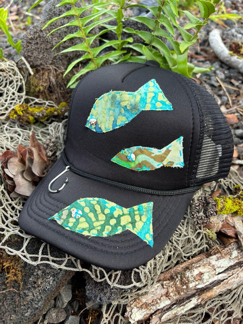 Fish Trucker Hat - Turquoise