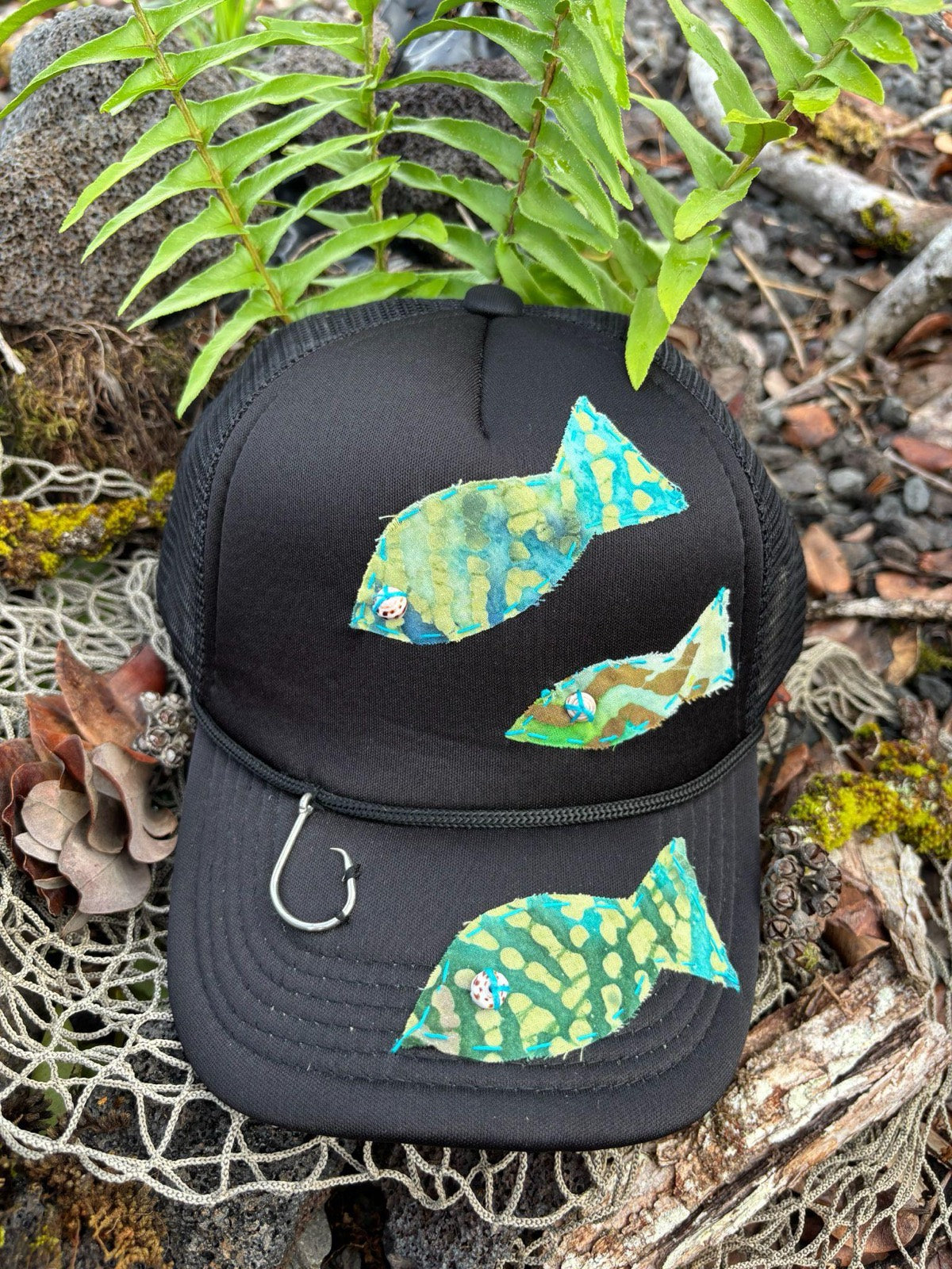 Fish Trucker Hat - Turquoise