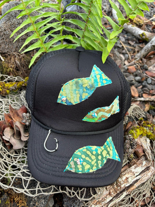 Fish Trucker Hat - Turquoise