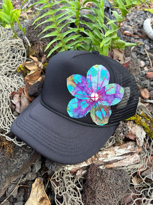 Flower Trucker Hat - A