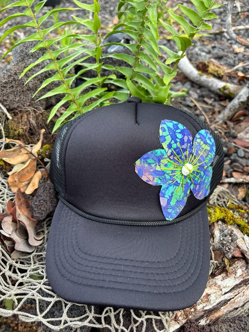 Flower Trucker Hat - B