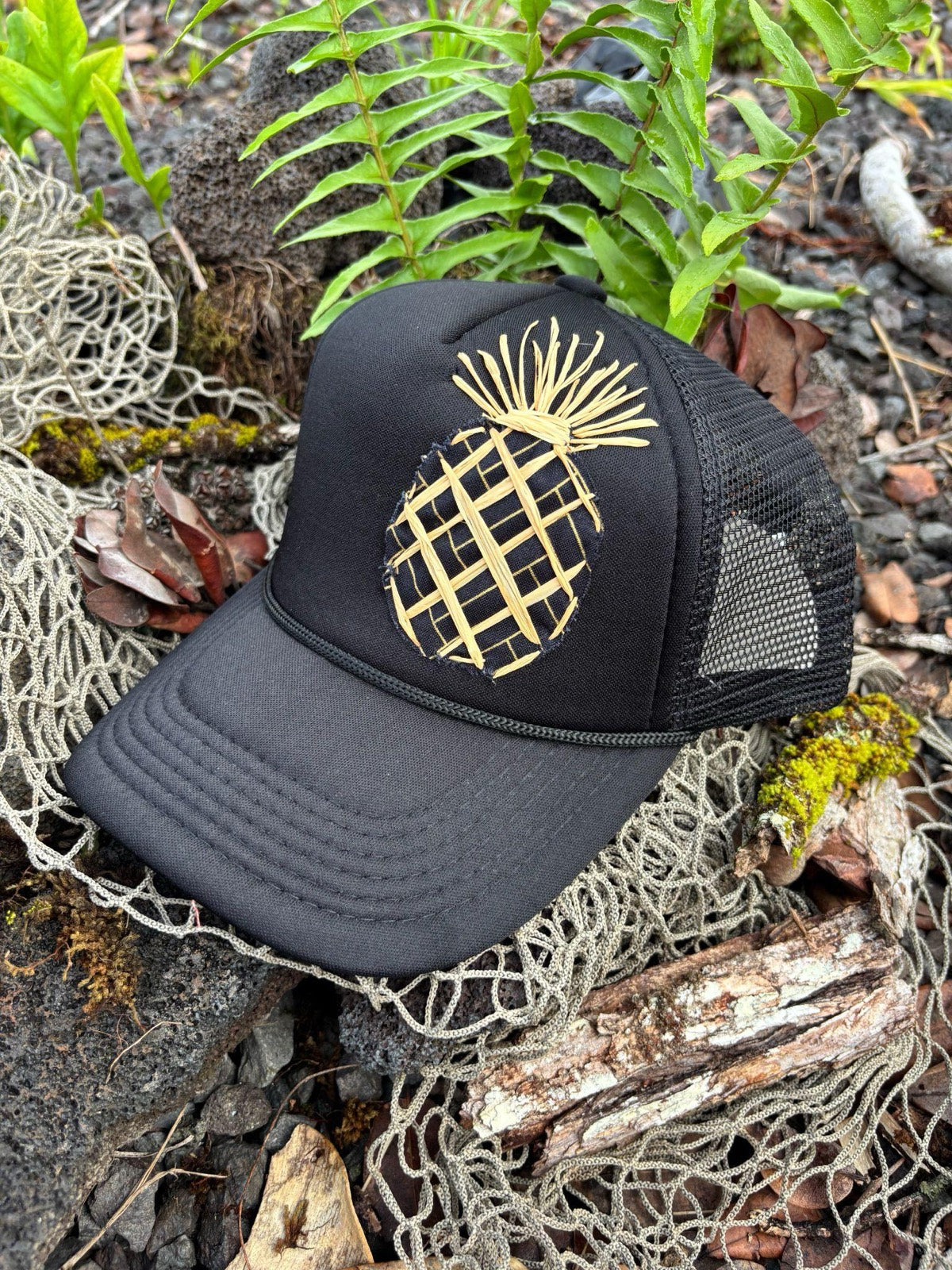 Pineapple Trucker Hat - Lauhala A