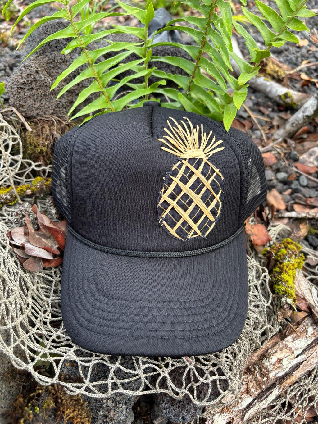 Pineapple Trucker Hat - Lauhala A