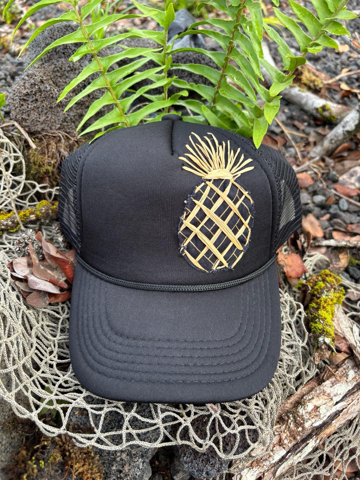 Pineapple Trucker Hat - Lauhala A