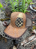 Pineapple Trucker Hat - Lauhala B