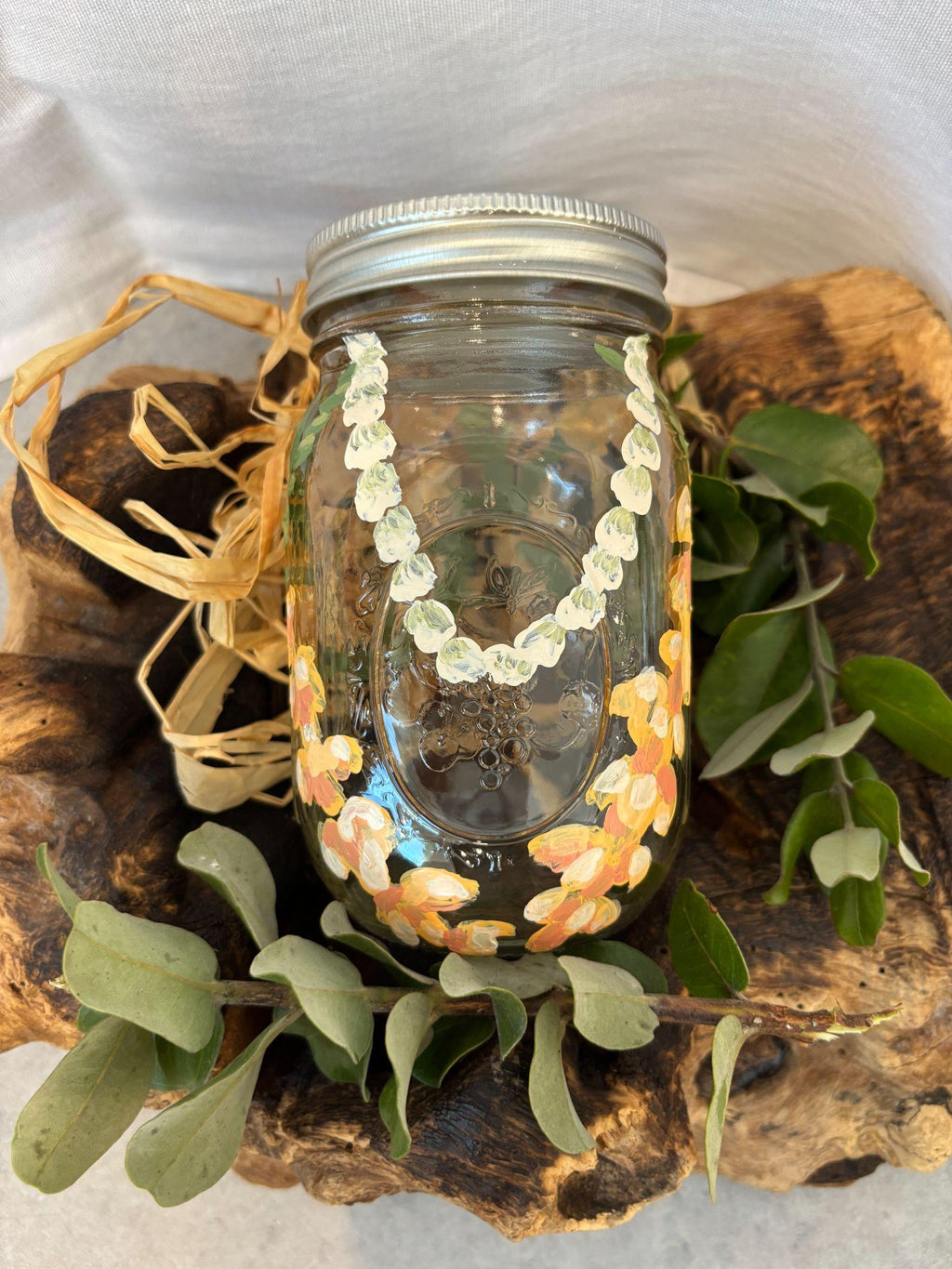 Painted Lei & Bee Jar