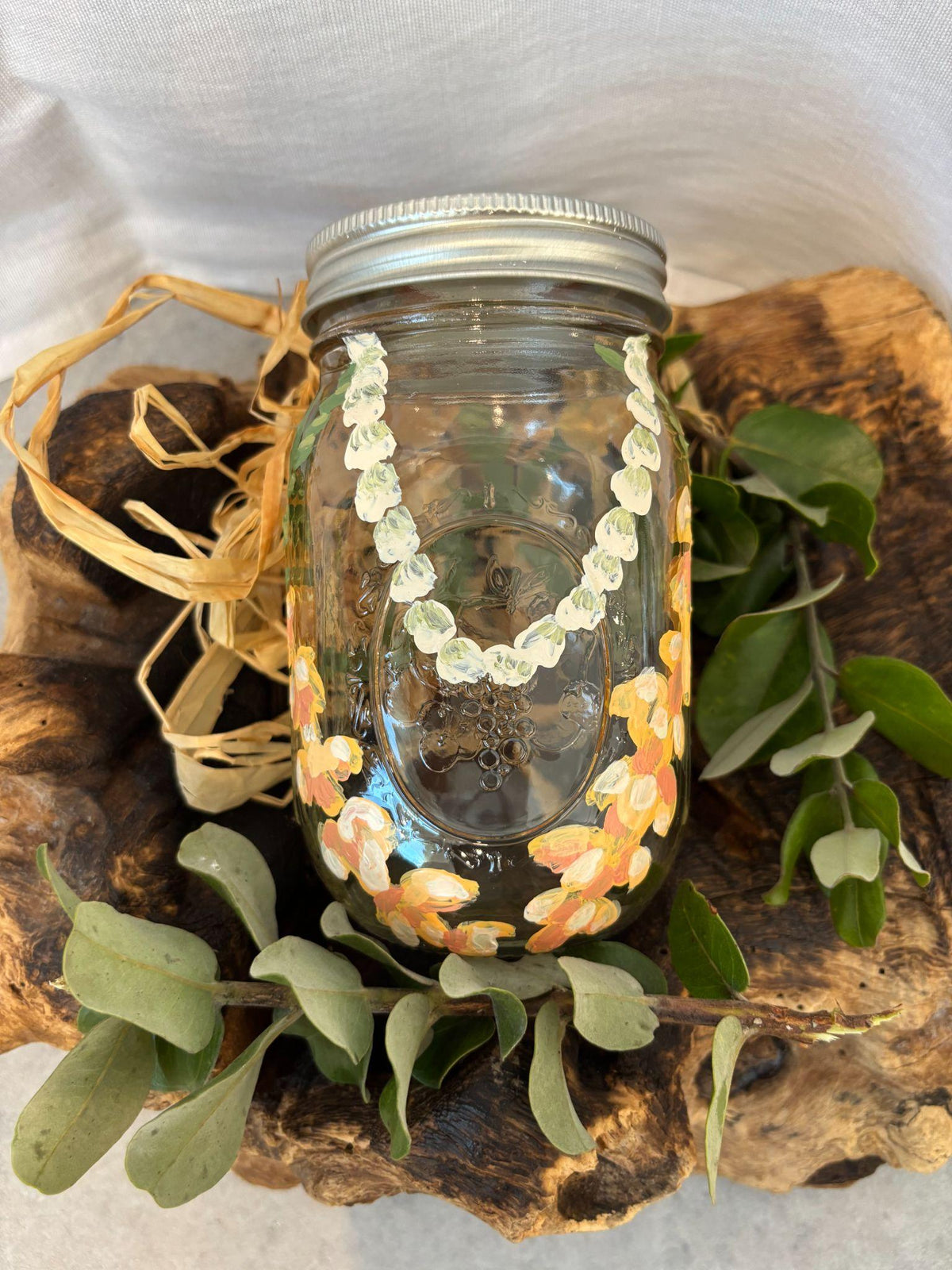 Painted Lei & Bee Jar