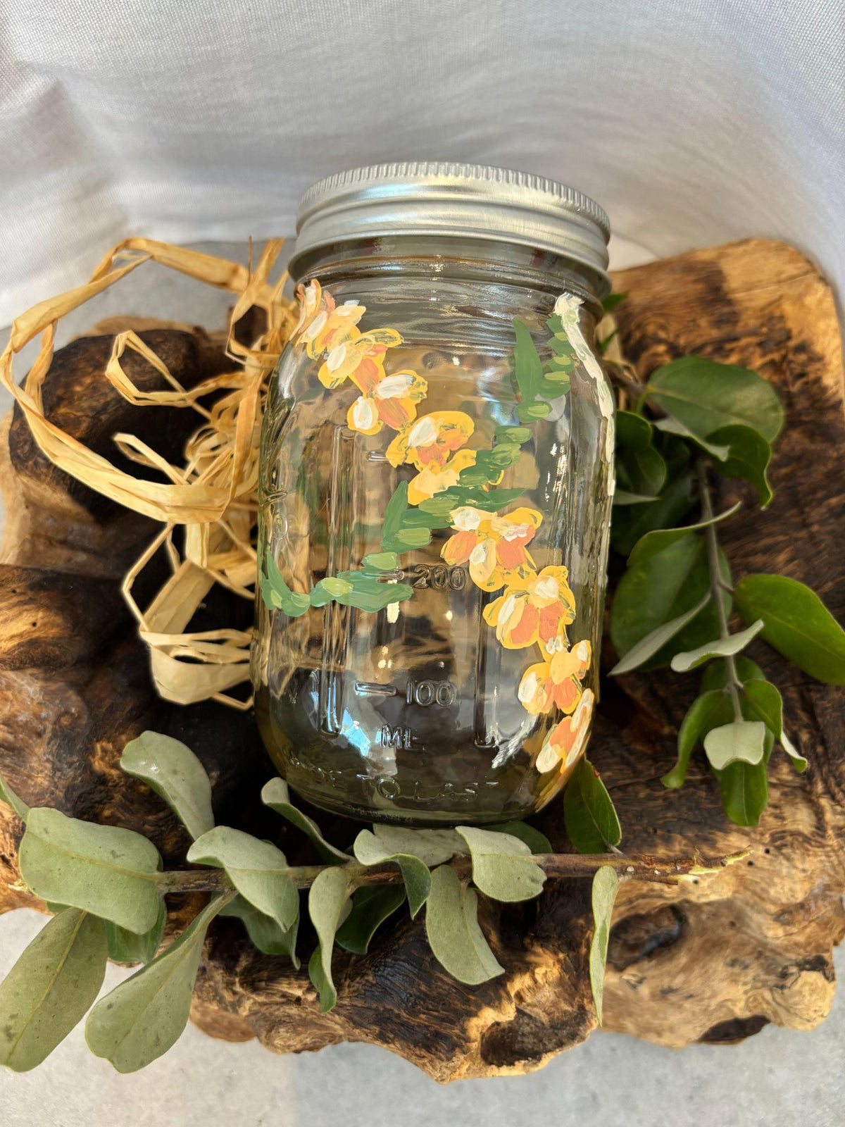 Painted Lei & Bee Jar