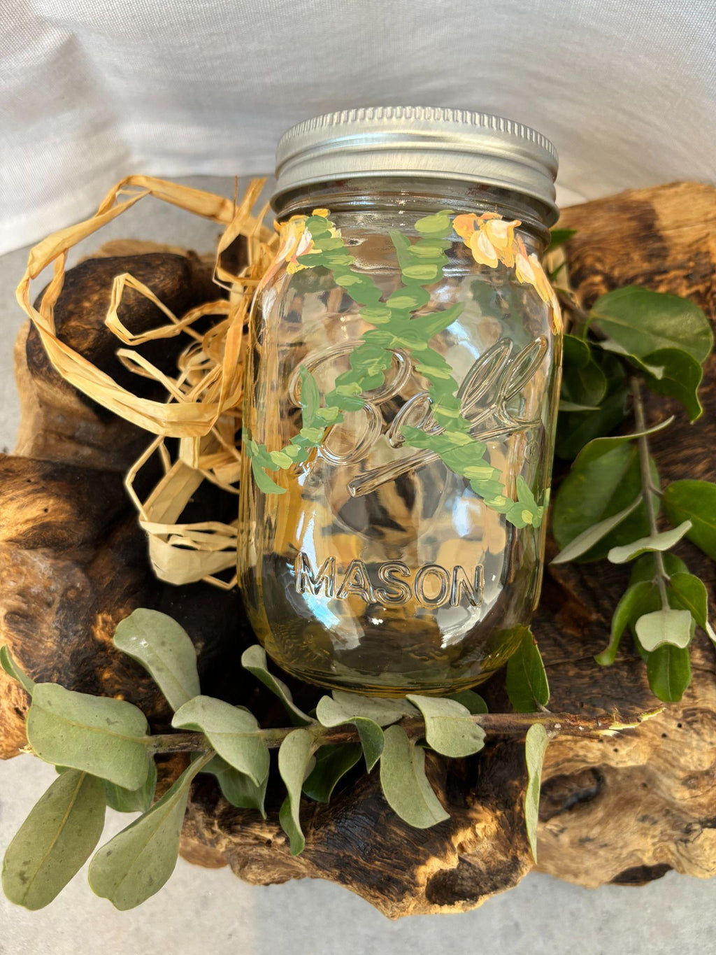 Painted Lei & Bee Jar