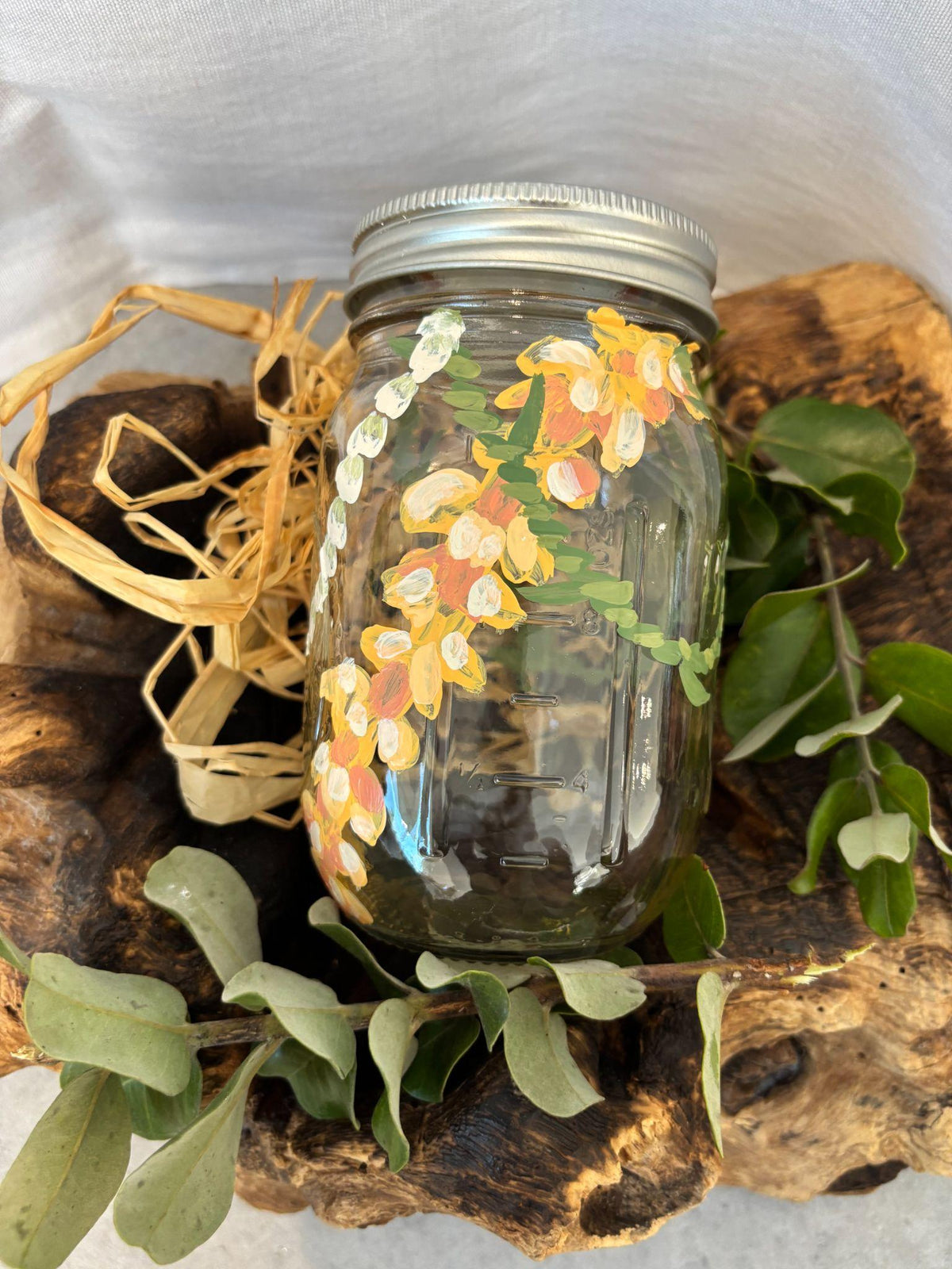 Painted Lei & Bee Jar