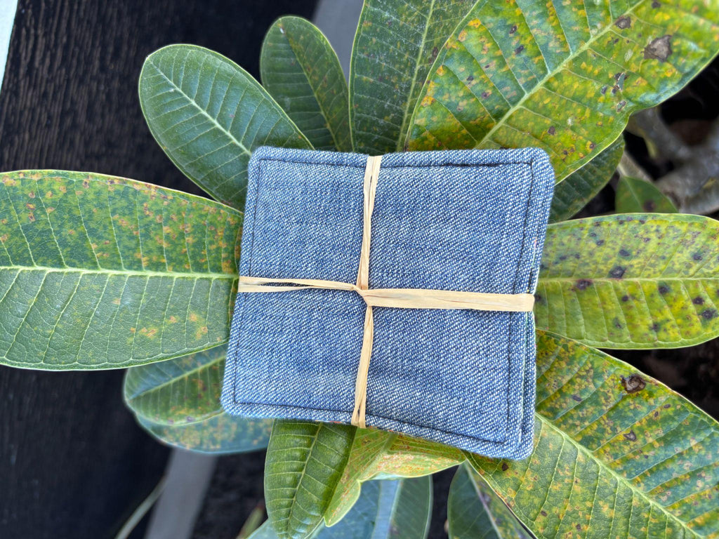 Small Hand-sewn 2 Piece Coaster - Set 1