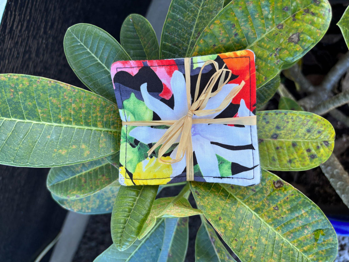 Small Hand-sewn 2 Piece Coaster - Set 1