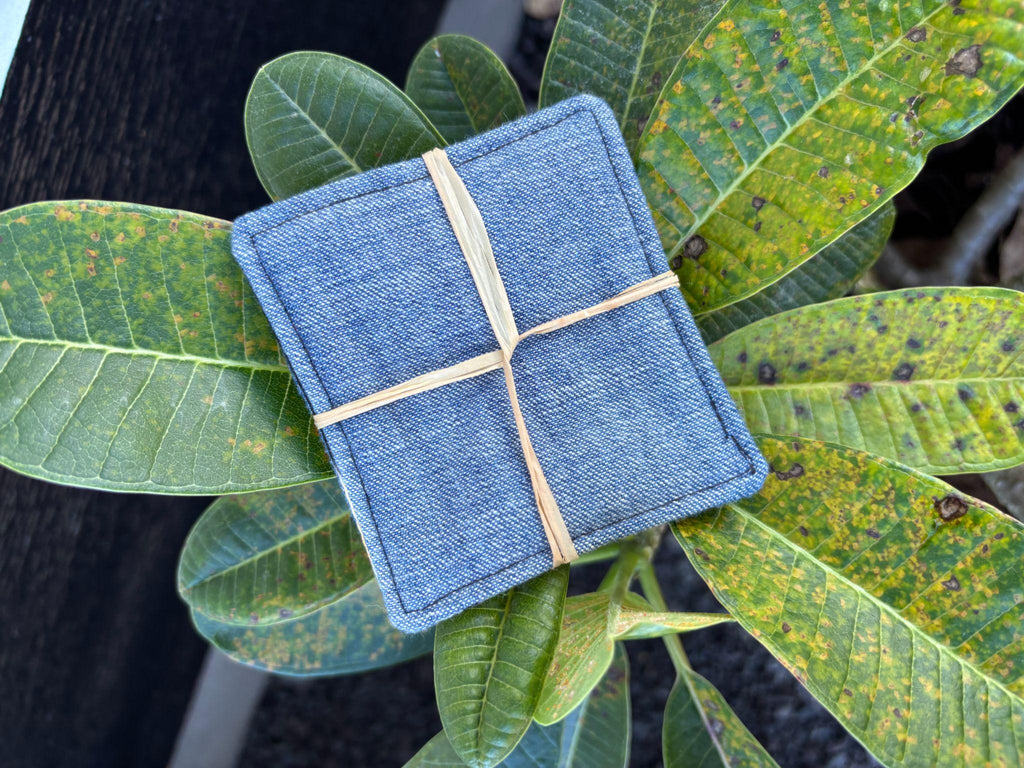 Small Hand-sewn 2 Piece Coaster - Set 2