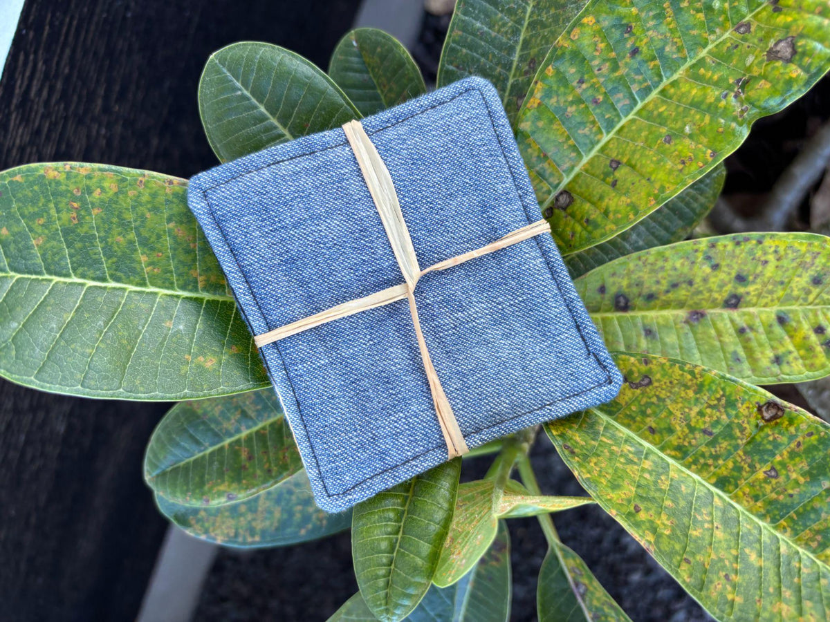 Small Hand-sewn 2 Piece Coaster - Set 2