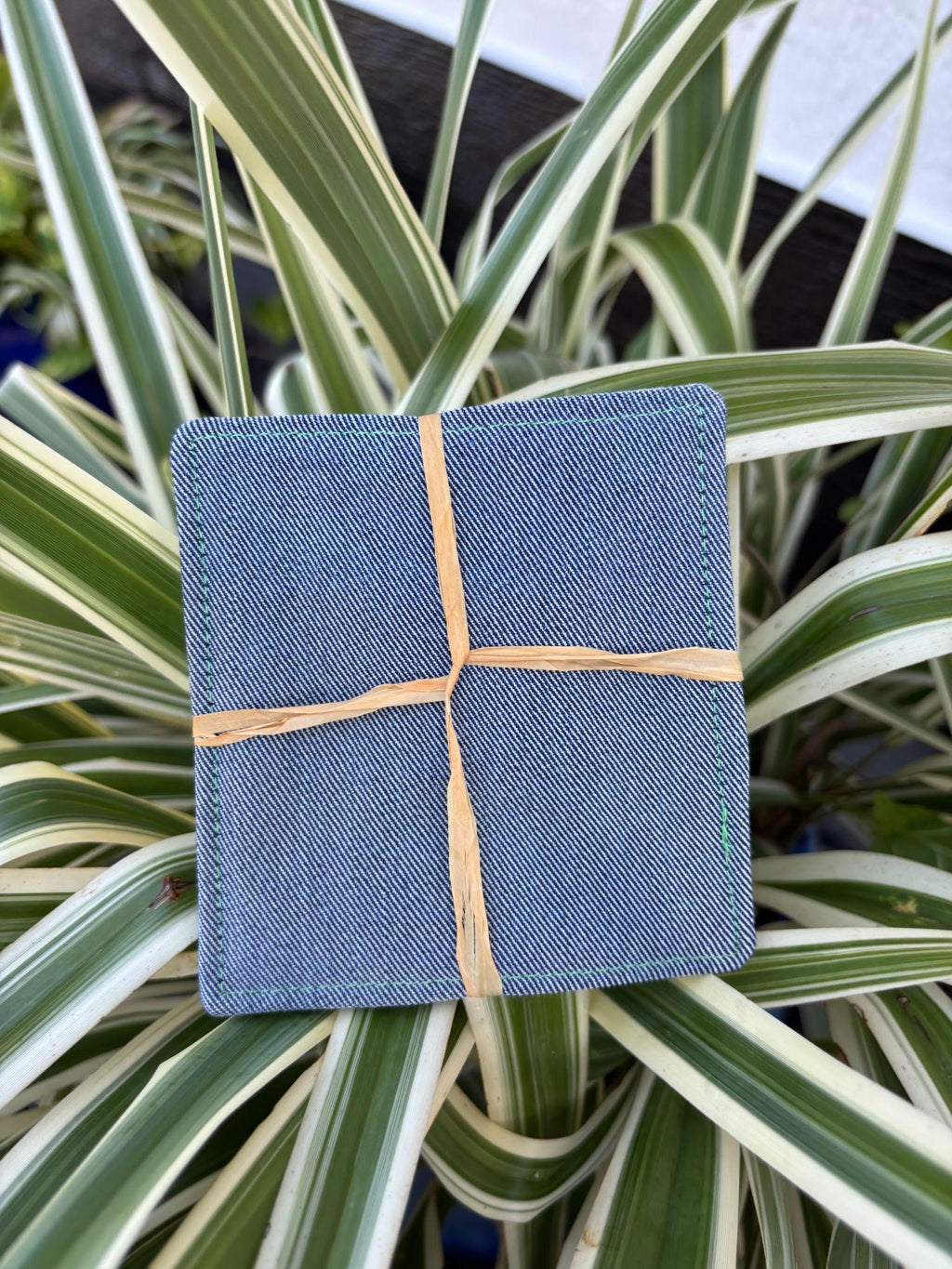Small Hand-sewn 2 Piece Coaster - Set 7