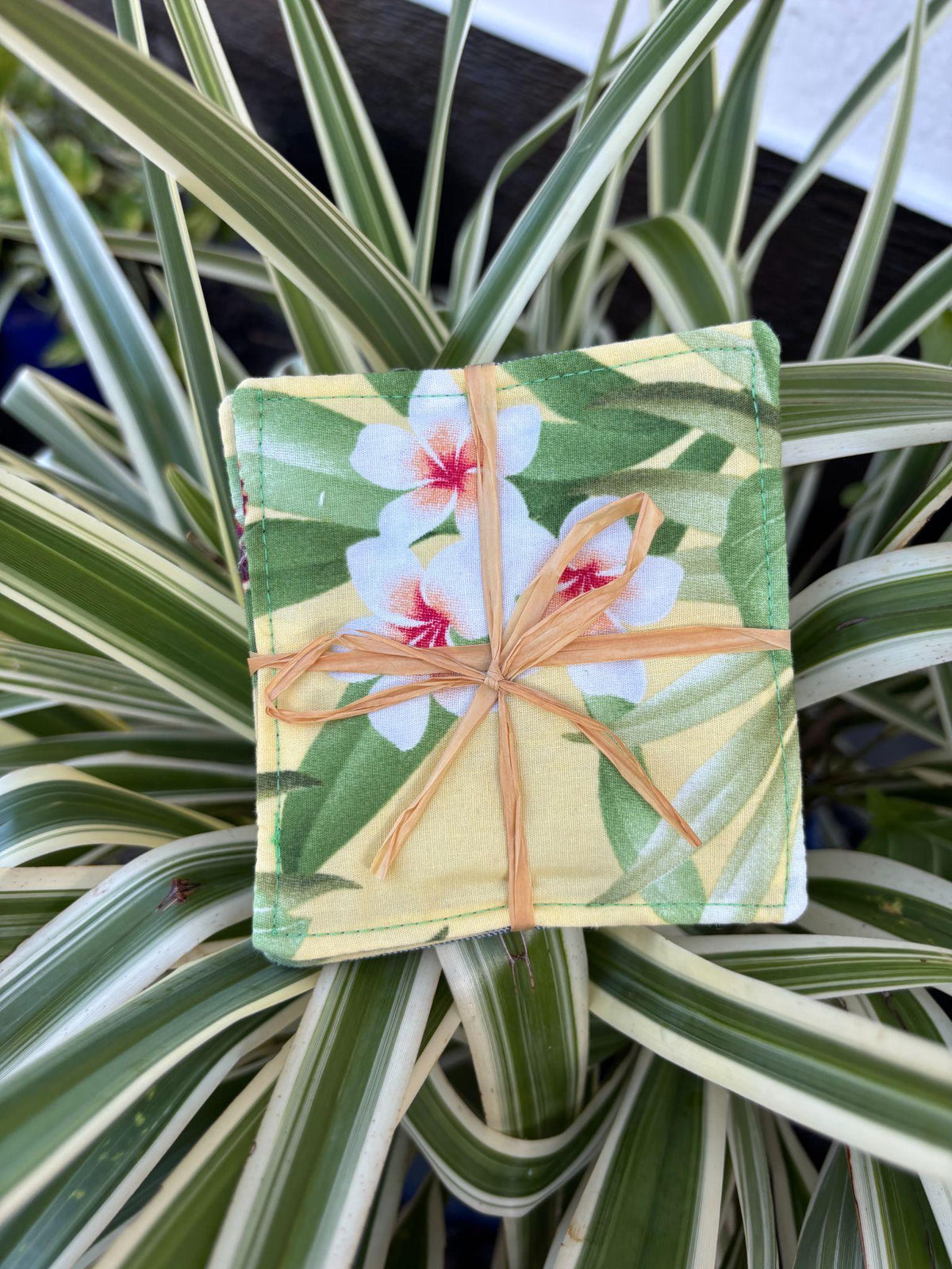 Small Hand-sewn 2 Piece Coaster - Set 7