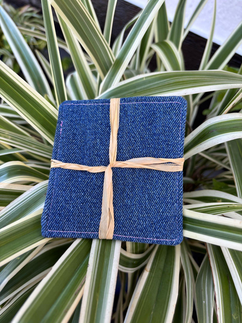 Small Hand-sewn 2 Piece Coaster - Set 8