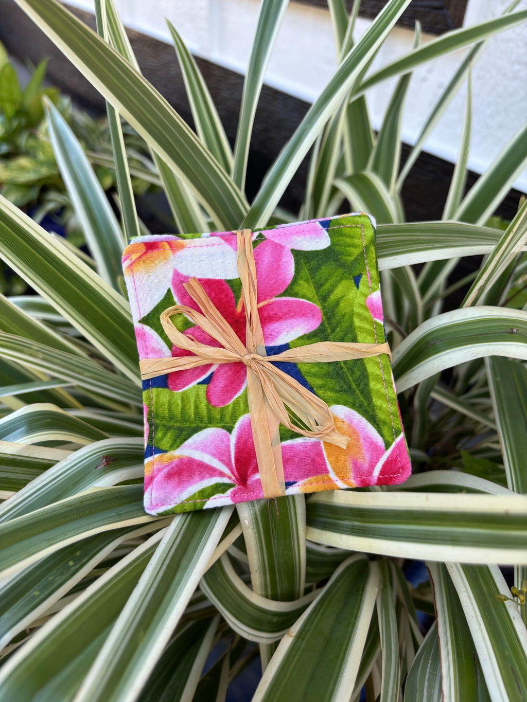 Small Hand-sewn 2 Piece Coaster - Set 8